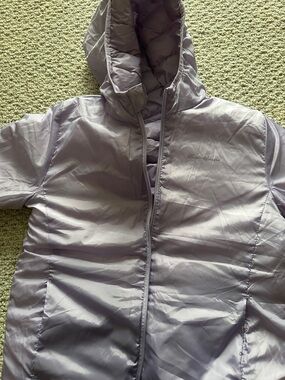 Eddie Bauer Light Lavender Hooded Puffer Jacket - Kids